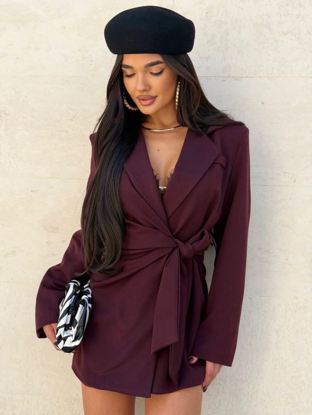 Rochie blazer Mercury Burgundy