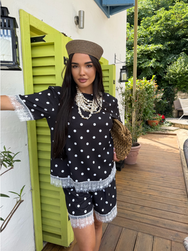 Bluza  Lacy Point Black