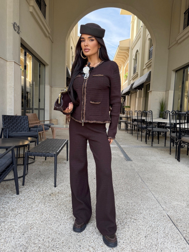 Pantaloni Begonnia Dark Chocolate