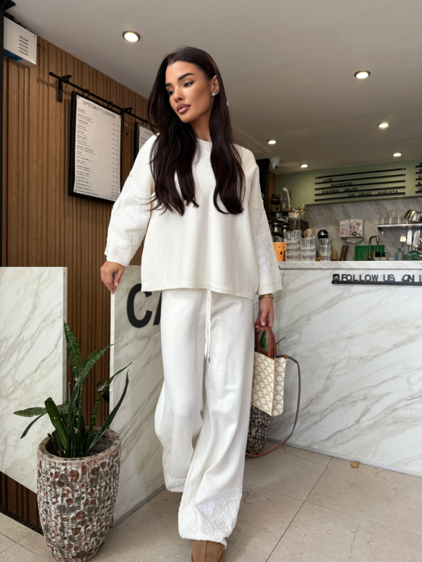 Pantaloni Divine Milky