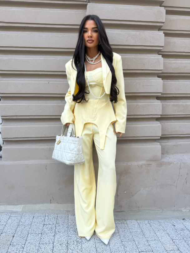 Pantaloni Donald Butter Yellow