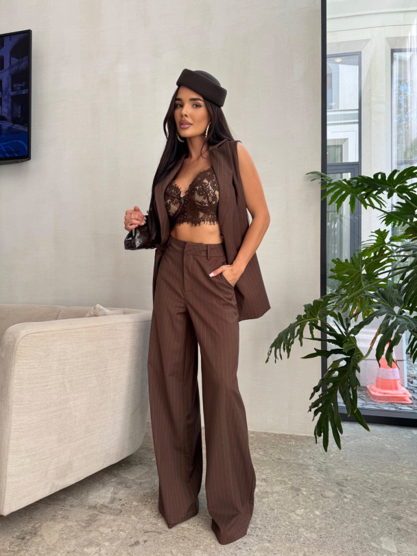 Pantaloni Flaminia Chocolate