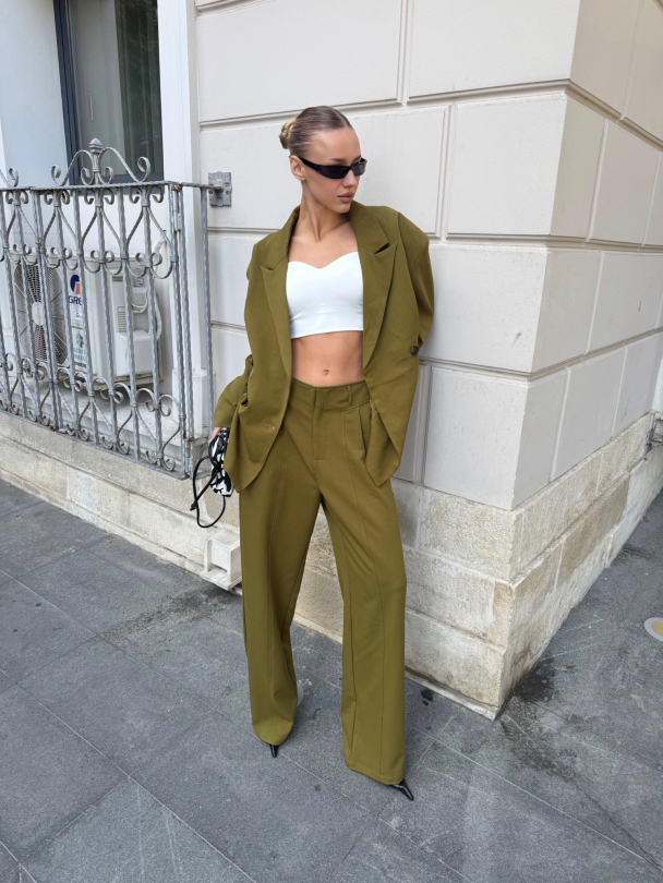 Pantaloni Menodo Avocado