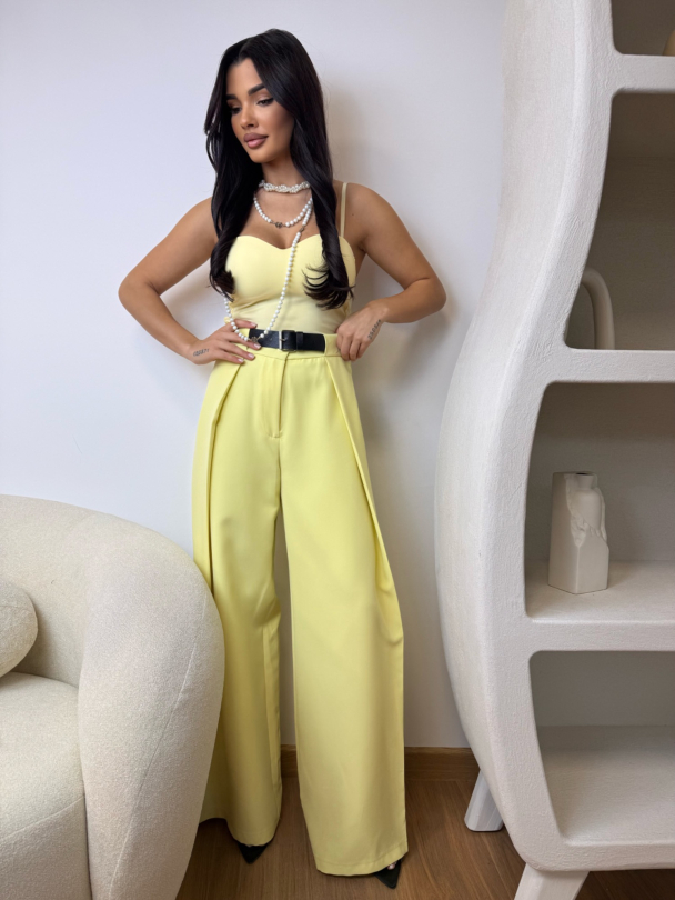 Pantaloni Vita Butter Yellow
