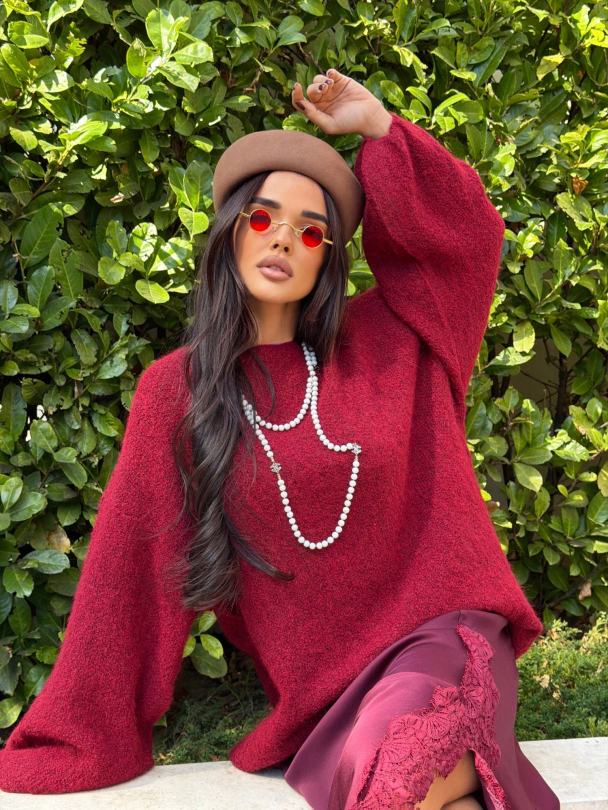 Pulover Merilena Burgundy