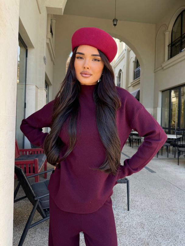 Pulvoer Soft Ritual Burgundy