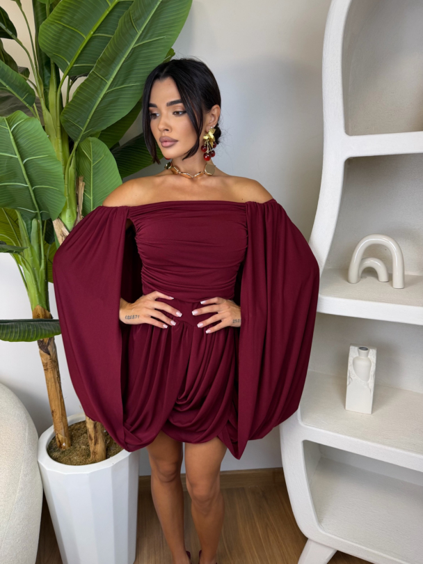 Rochie Jesenna Burgundy