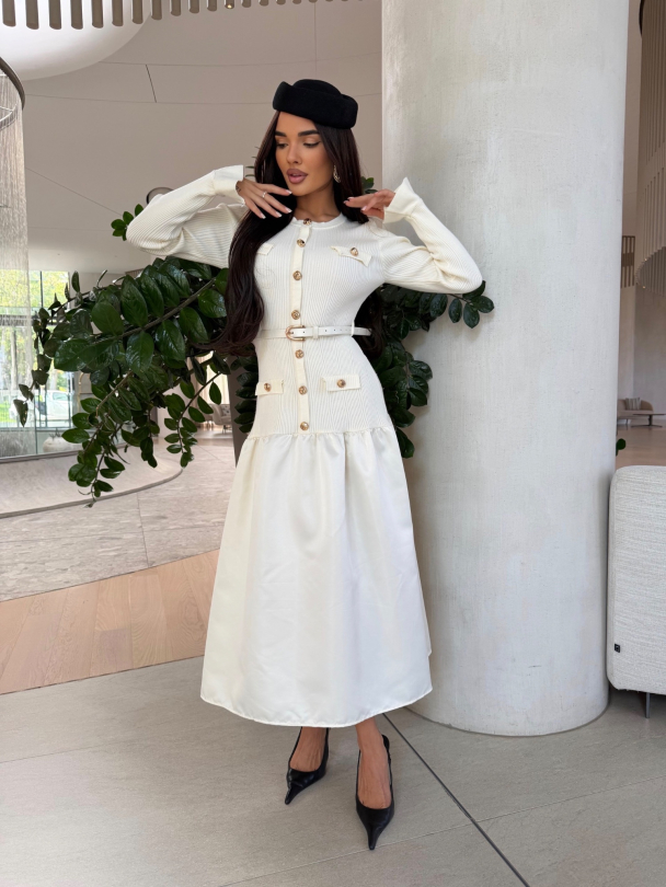 Rochie tricotată Horche Vanilla