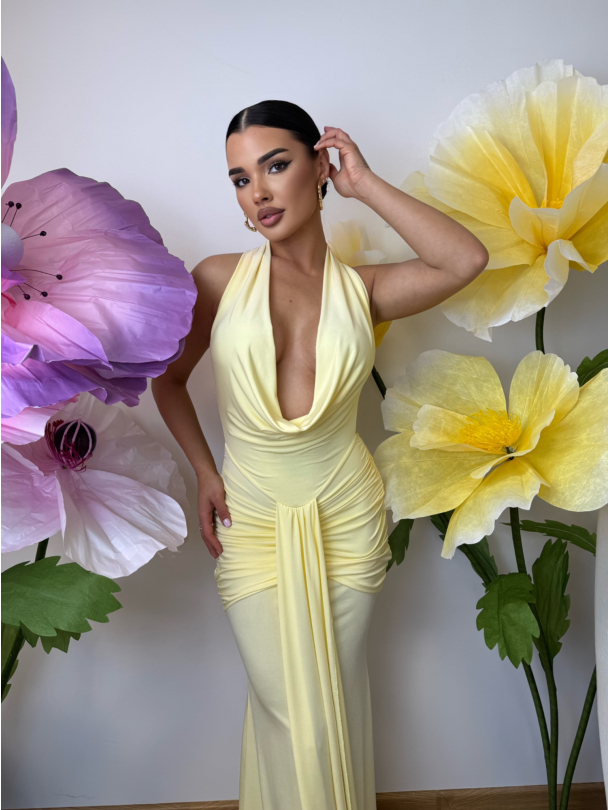 Rochie Zaneas Butter Yellow