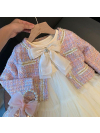 Jachetă buclé pentru copii Svojy Pink