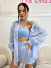 Pantaloni scurti Manilas Baby Blue