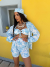 Pantaloni scurți Palmology Sky Blue