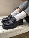 Mocasini din piele naturală Fedina Black