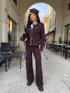Pantaloni Begonnia Dark Chocolate