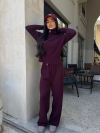 Pantaloni Cozy Affair Burgundy