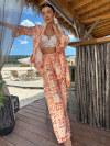 Pantaloni Meliorra Satin Orange