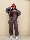 Pantaloni Novvena Burgundy