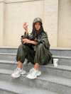 Pantaloni Novvena Olive