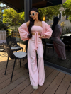 Pantaloni tricotați Lolle Baby Pink