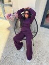 Pantaloni Priority Deep Plum