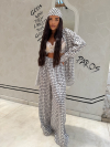 Pantaloni Viral Bianca Monochrome
