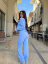 Pantaloni Warm Embrasse Baby Blue