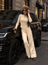 Pantaloni tricotați Bardolino Latte