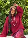 Pulover Merilena Burgundy