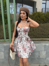 Rochie Feray Mocha Flora