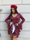 Rochie Ferenika Merlot Dots