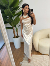 Rochie Flor de Fuego Champagne
