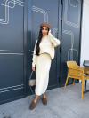 Set rochie și pulover tricotate Rival Vanilla