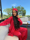 Set cămașă și eșarfă Viral Cherry
