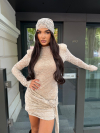 Set rochie și coafură Zerbatt Cashmere Beige