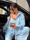Set hanorac și top OFF Duty Baby Blue
