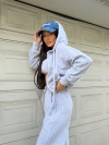 Set hanorac și top OFF Duty Grey