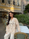 Broderie cardigan Couture Latte