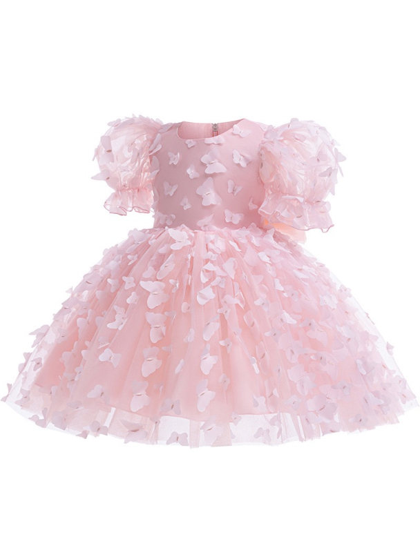 Rochie pentru copii Ellos Baby Pink