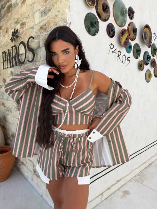 Pantaloni scurți Mandarin Olive Breeze
