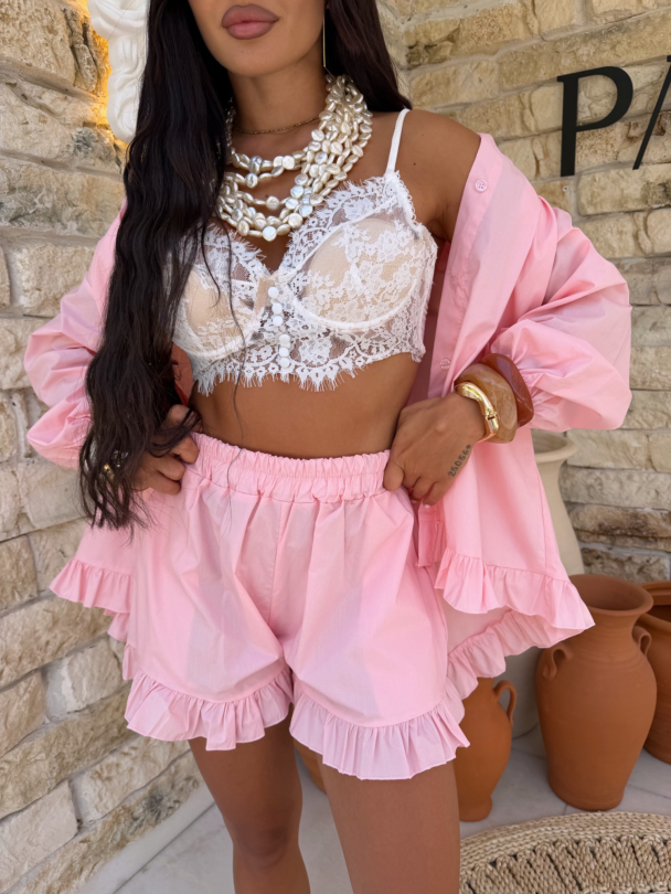 Pantaloni scurți Monroe Powder Pink