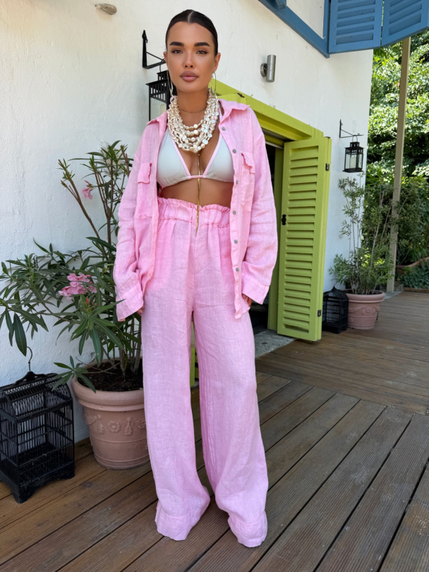 Pantaloni de in  Paros Baby Pink