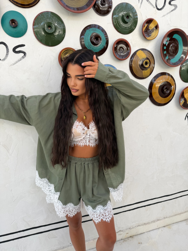 Camasa Amangiri Olive Breeze