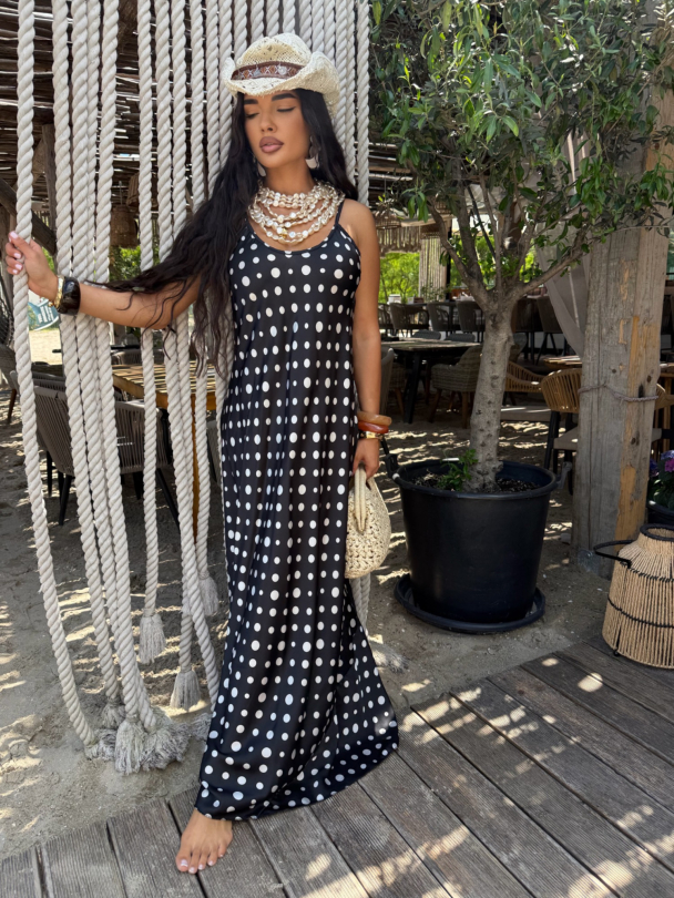 Rochie Berella Polka Black