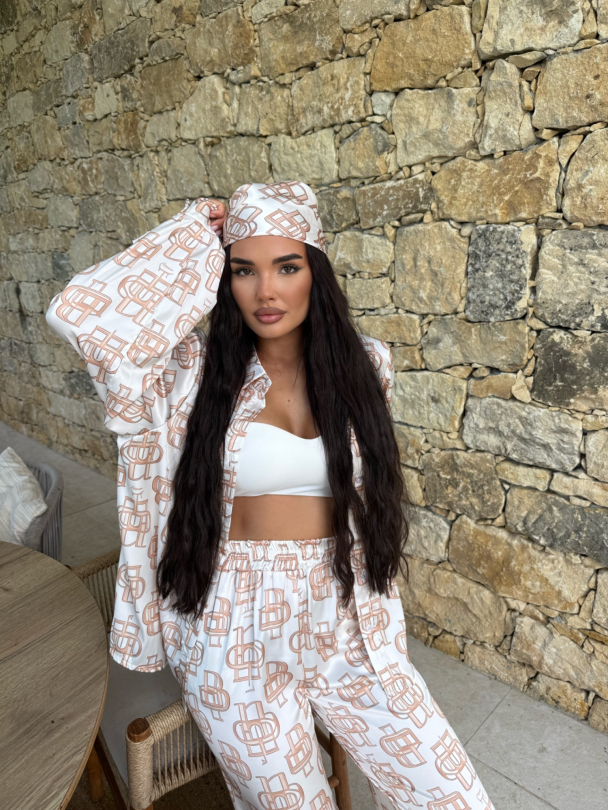 Set cămașă și eșarfă Monte Luna Milky