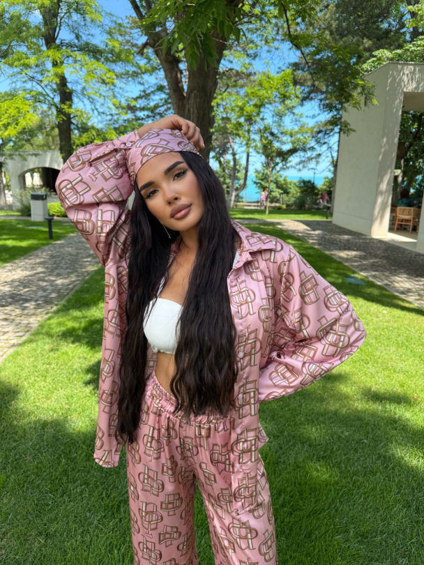Set cămașă și eșarfă Monte Luna Rose Gold