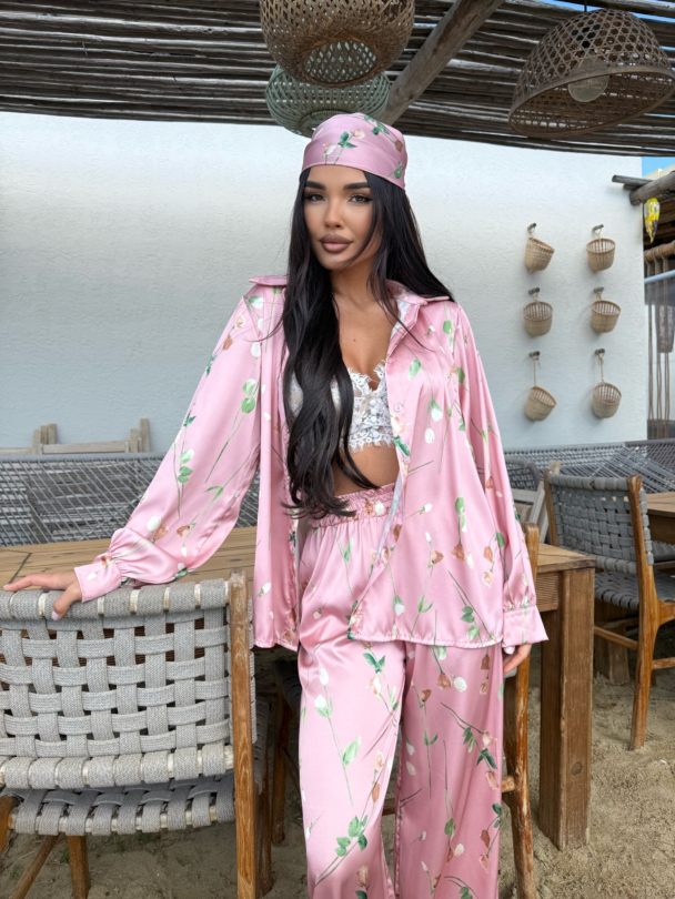 Set cămașă și eșarfă Porto Bellina Rose Gold