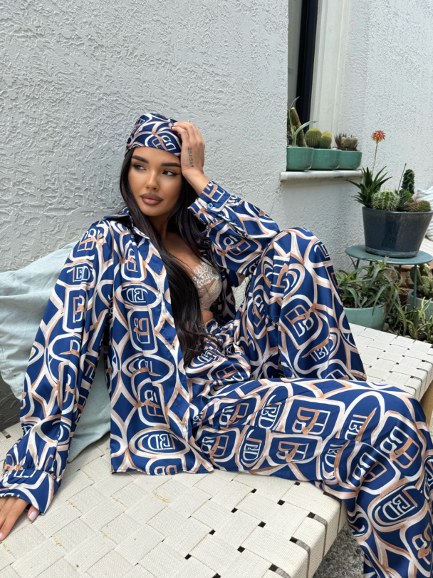 Set cămașă și batic Via Amalfi Navy
