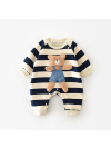 Romperă pentru bebeluși Bento Dark Blue