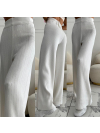 Pantaloni tricotati Pami White