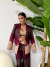 Blazer Luana Burgundy 